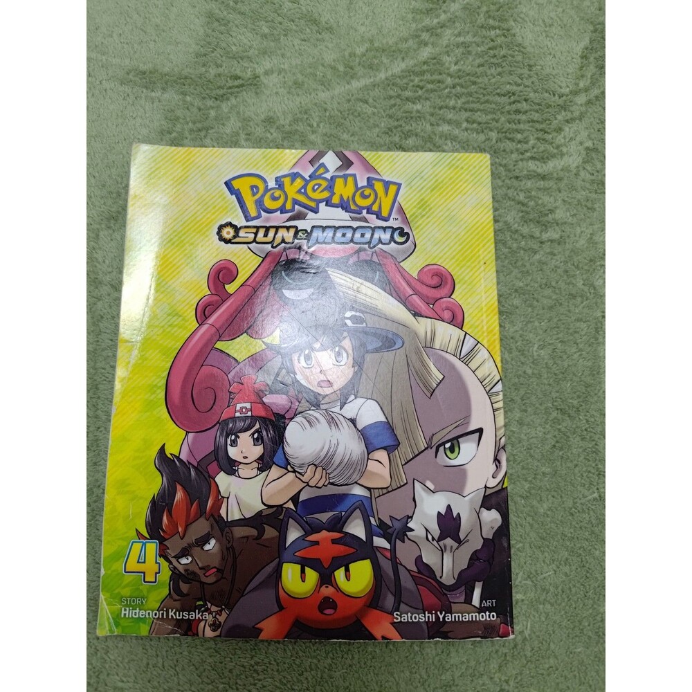 Pokemon Sun Moon Vol 4 Manga Kusaka Hidenori English Viz Media Kids Teen Book